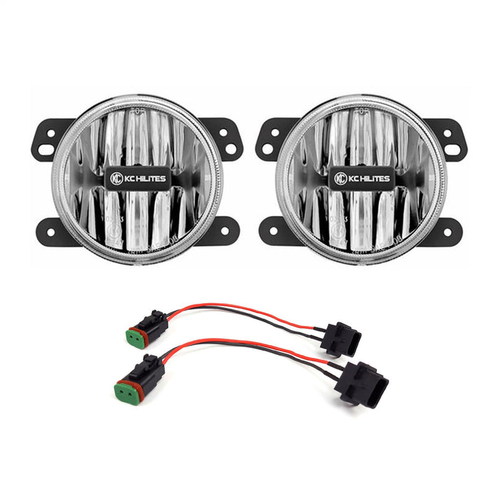 KC Hilites 506 Jeep JL/JT: Sahara G4 LED Clear Fog Sys - Truck Part Superstore