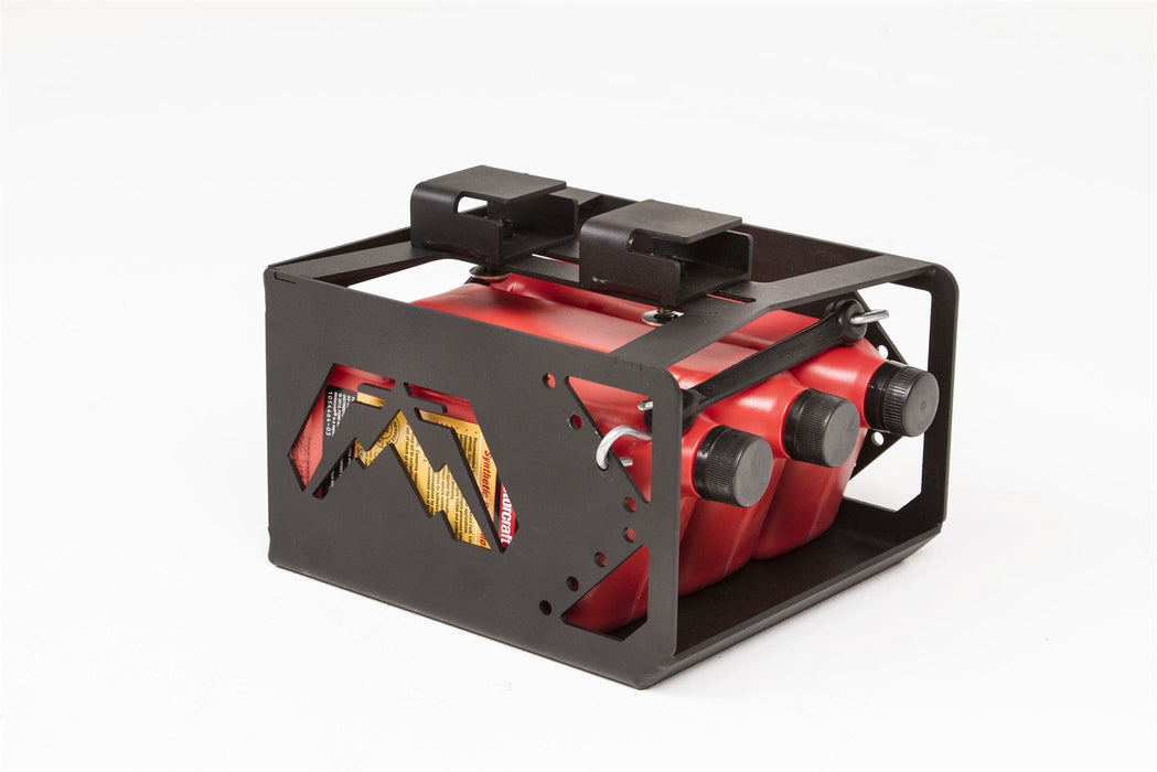 Fab Fours JK07-1090-1 Under Seat Fluid Container; 2 Stage Black Powder Coated; - Truck Part Superstore
