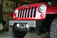 Fab Fours JK07-B1855-1 FMJ Stubby Winch Front Bumper; 2 Stage Black Powder Coated; - Truck Part Superstore