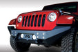 Fab Fours JK07-B1857-1 FMJ Full Width Winch Front Bumper; 2 Stage Black Powder Coated; - Truck Part Superstore