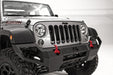 Fab Fours JK07-D1851-1 Vengeance Front Bumper; 2 Stage Black Powder Coated; No Guard; - Truck Part Superstore