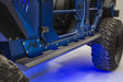 Fab Fours JK07-G1450-1 Light Rock Slider; 2 Stage Black Powder Coated; - Truck Part Superstore