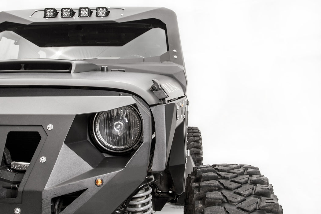 Fab Fours JK1000-1 Fender; Front; Pair; Powdercoated; - Truck Part Superstore