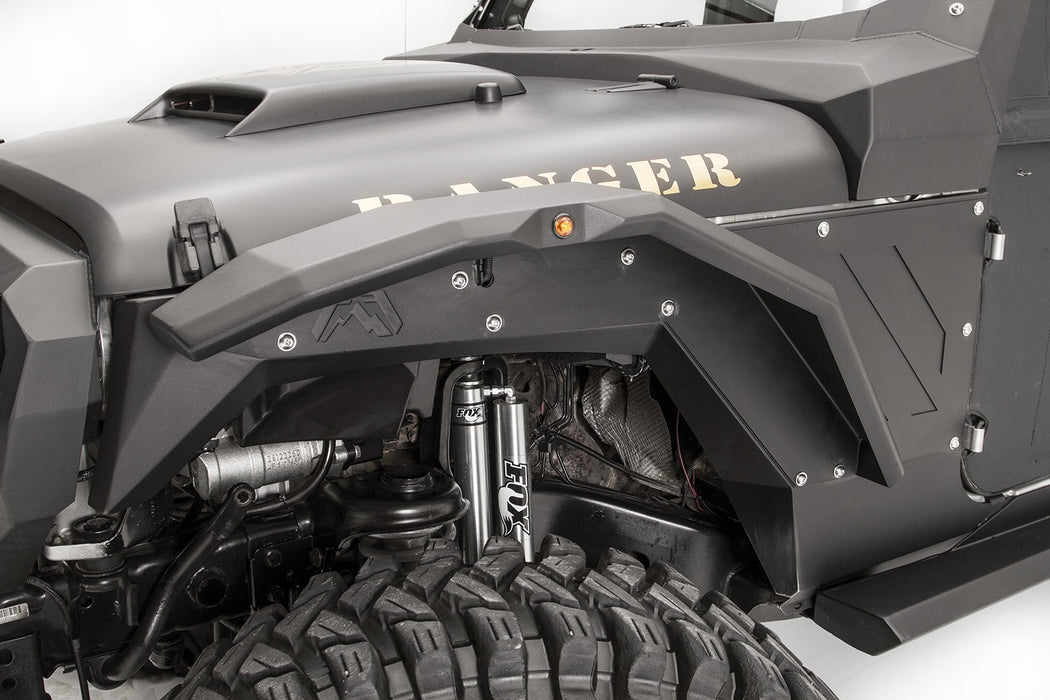 Fab Fours JK1003-1 Fender Flare; Front; Pair; Powdercoated; - Truck Part Superstore