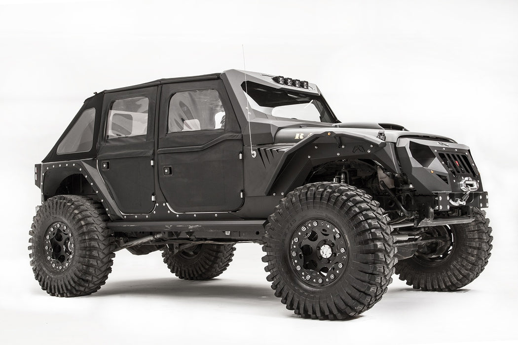 Fab Fours JK1004-B Fender Gill Box; Front; Pair; Bare; - Truck Part Superstore