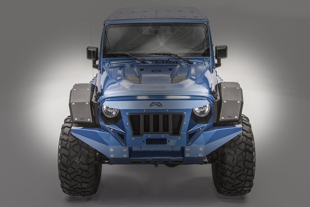 Fab Fours JK1006-B Fender Flare; Uncoated/Paintable; Full Width Front; [AWSL]; - Truck Part Superstore