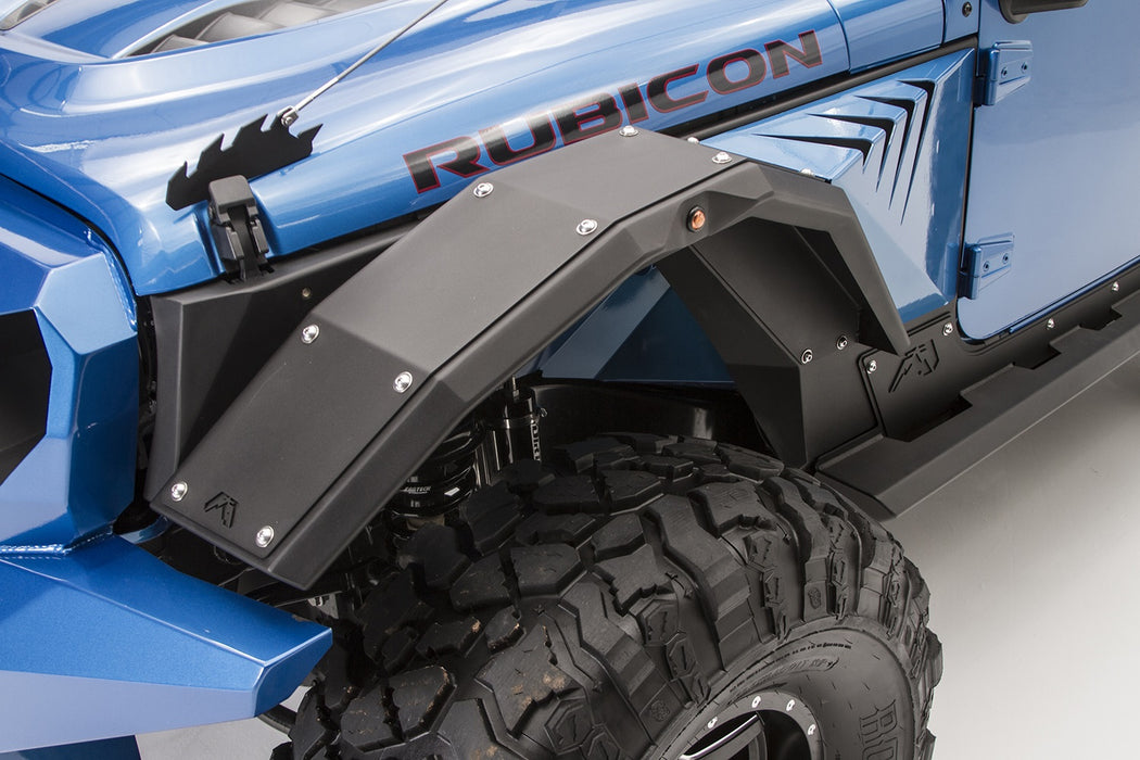 Fab Fours JK1006-B Fender Flare; Uncoated/Paintable; Full Width Front; [AWSL]; - Truck Part Superstore