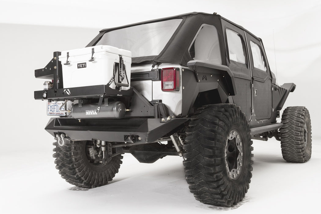 Fab Fours JK2040-1 Air Compressor Yeti Tundra 35 Cooler Mount; 2 Stage Black Powder Coated; - Truck Part Superstore