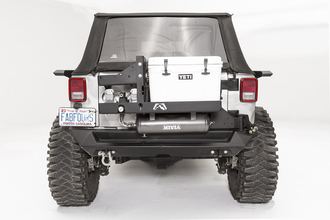 Fab Fours JK2040-1 Air Compressor Yeti Tundra 35 Cooler Mount; 2 Stage Black Powder Coated; - Truck Part Superstore