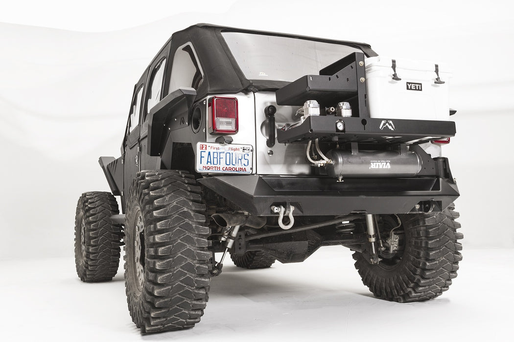 Fab Fours JK2040-1 Air Compressor Yeti Tundra 35 Cooler Mount; 2 Stage Black Powder Coated; - Truck Part Superstore