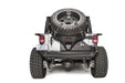 Fab Fours JK2070-1 Spare Tire Carrier; 2 Stage Black Powder Coated; Slant Back Tire Carrier; - Truck Part Superstore