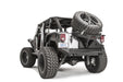 Fab Fours JK2070-B Spare Tire Carrier; Uncoated/Paintable; Slant Back Tire Carrier; [AWSL]; - Truck Part Superstore