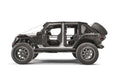 Fab Fours JK2070-1 Spare Tire Carrier; 2 Stage Black Powder Coated; Slant Back Tire Carrier; - Truck Part Superstore