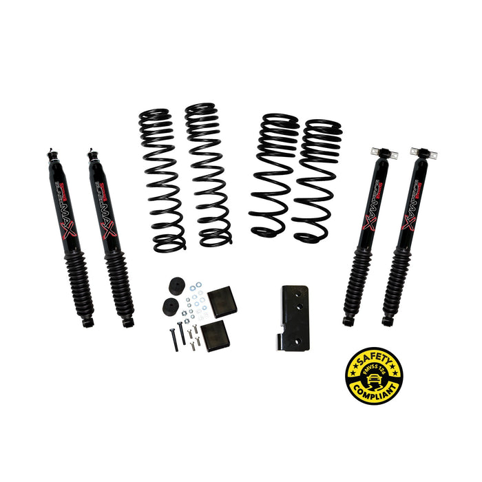 Skyjacker JK20BPBLT 2-2.5in. Dual Rate Long Travel Lift Kit With Black Max Shocks - Truck Part Superstore