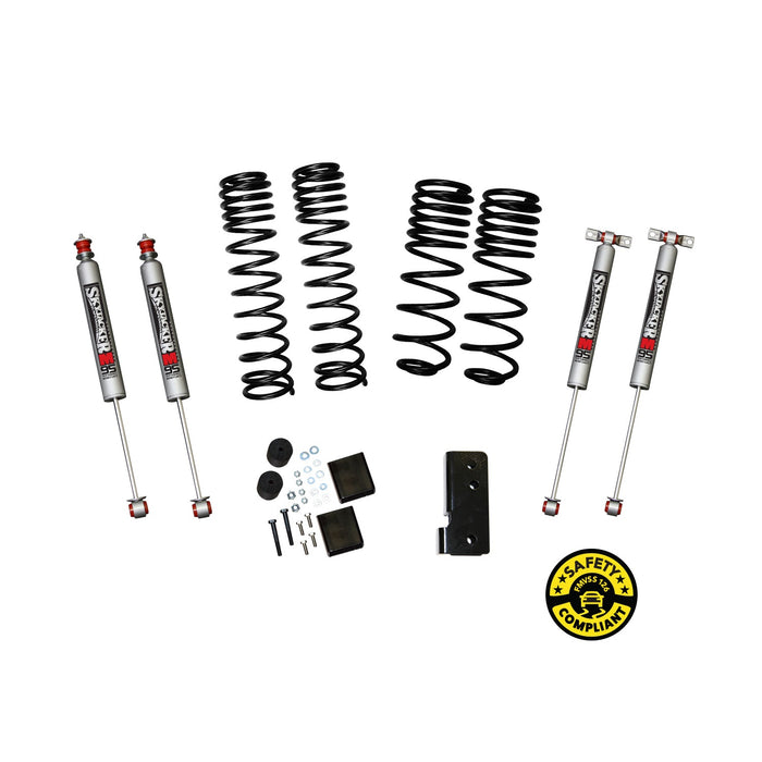 Skyjacker JK20BPMLT 2-2.5in. Dual Rate Long Travel Lift Kit With M95 Monotube Shocks - Truck Part Superstore