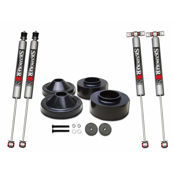 Skyjacker JK23-M Polyurethane Spacer Leveling Kit 07-18 Wrangler JK 2 Inch Front Lift 3/4 Inch Rear Lift Incl. 2-Front M95 Shocks Skyjacker - Truck Part Superstore