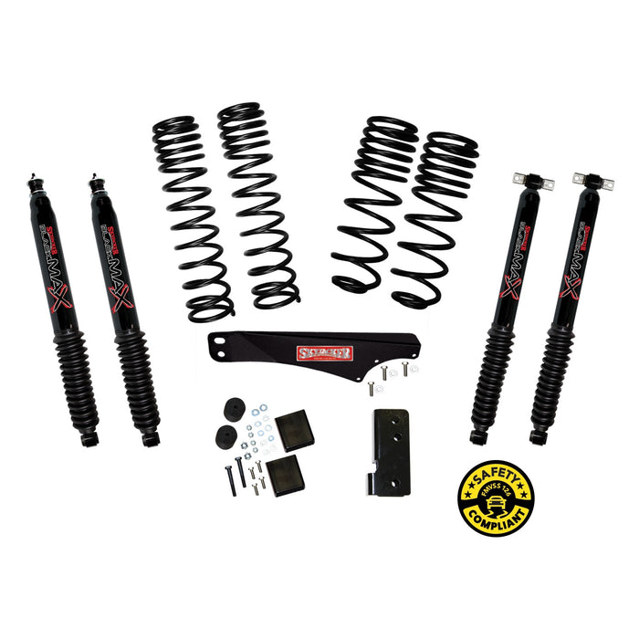 Skyjacker JK25BPBLT 2-2.5in. Dual Rate Long Travel Lift Kit With Black Max Shocks - Truck Part Superstore