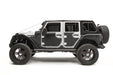 Fab Fours JK3000-1 Door Skin; Front; Matte Black Powder Coat; - Truck Part Superstore