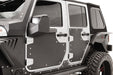 Fab Fours JK3000-1 Door Skin; Front; Matte Black Powder Coat; - Truck Part Superstore