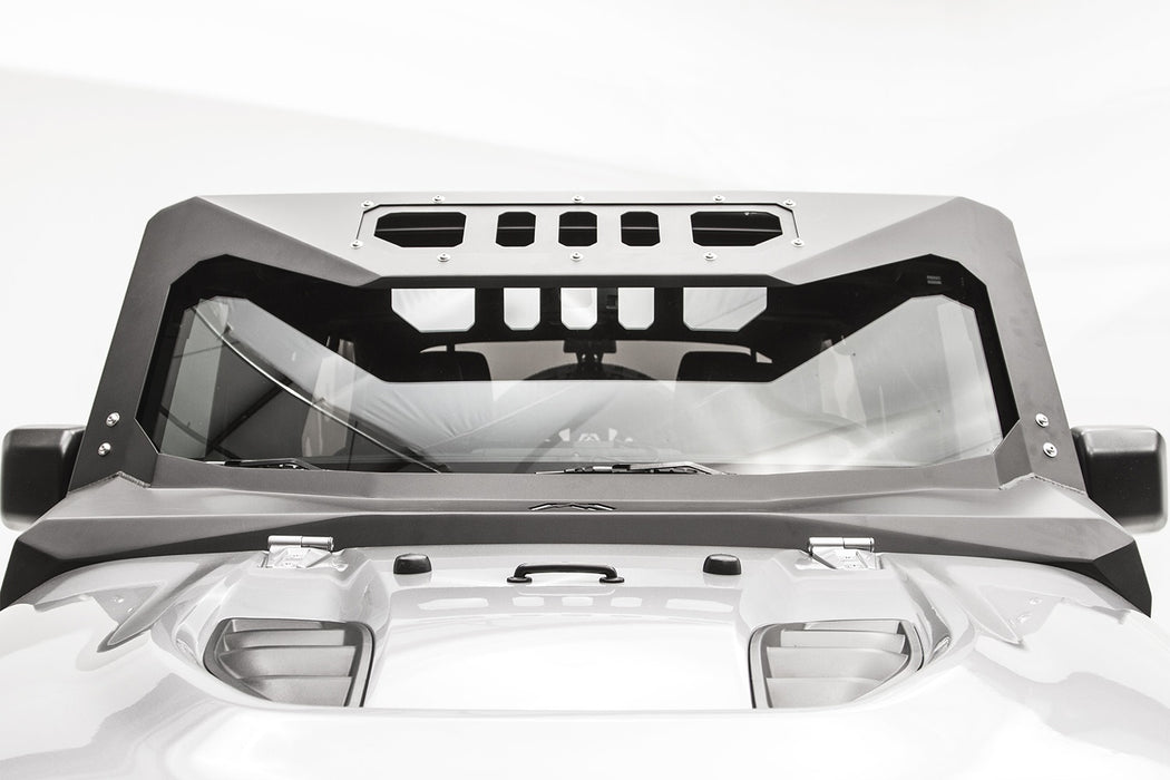 Fab Fours JK3020-B ViCowl; Combines Roof Visor And Cowl; Bare; - Truck Part Superstore