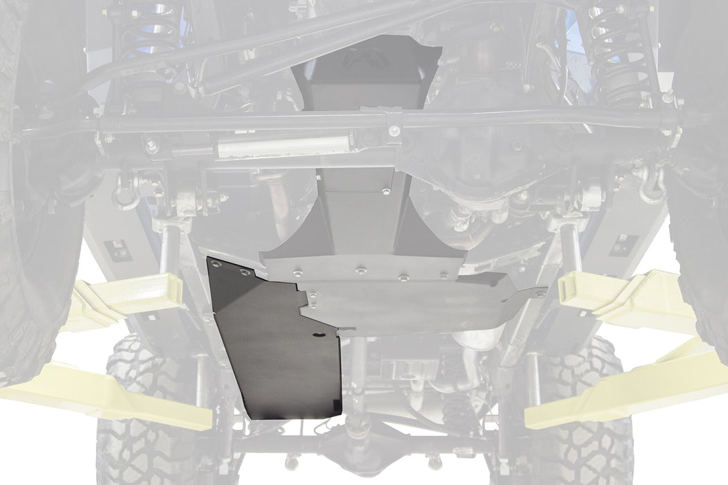 Fab Fours JK3030-1 Gas Tank Skid Plate; 2 Stage Black Powder Coated; - Truck Part Superstore