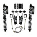 Skyjacker JK42RLSBO LeDuc Series Coil Over Kit 07-18 Wrangler JK 3.5-4.5 Inch Lift Reservoir Coil Over Shocks w/Dual Coils/Mntng Brckts/Relocation Brckt/Bmp Stp Spcrs/Swy Bar End Links/Ext. Stainless Brake Lines Skyjacker - Truck Part Superstore