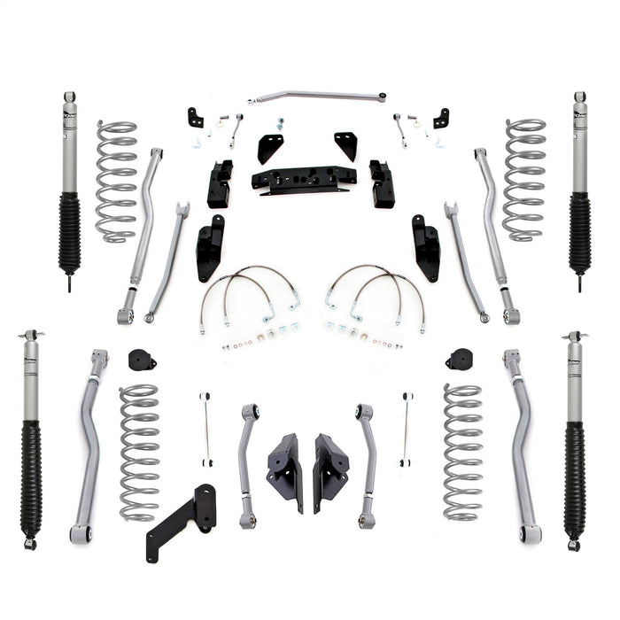 Rubicon Express JK4343M 3.5 Inch JK Lift Kit Extreme Duty Long Arm System 4 Link Front 3 Link Rear W/Shocks 07-18 Jeep Wrangler JKU 4 Dr Rubicon Express - Truck Part Superstore