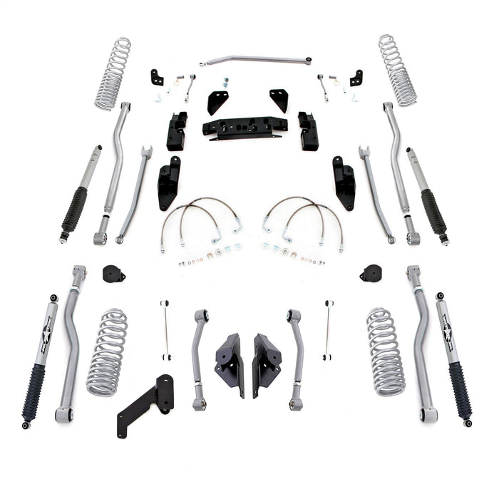 Rubicon Express JK4423PM 3.5 Inch Progressive Coil Extreme Duty 4-Link Long Arm Lift Kit with Monotube Shocks 07-18 Jeep JK Rubicon Express - Truck Part Superstore