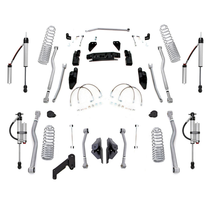 Rubicon Express JK4423PMR 3.5 Inch Long Arm Progressive Coil Lift Kit with Monotube Reservoir Shocks 07-18 Jeep JK 2 Door Rubicon Express - Truck Part Superstore