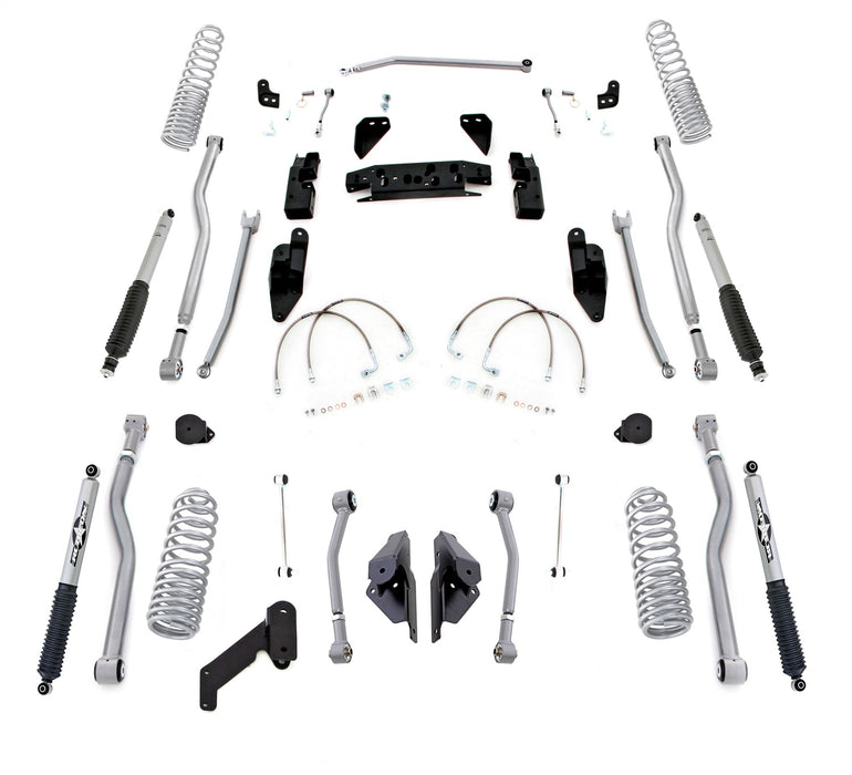 Rubicon Express JK4443PM 3.5 Inch Progressive Coil Extreme Duty 4-Link Long Arm Lift Kit with Monotube Shocks Rubicon Express - Truck Part Superstore