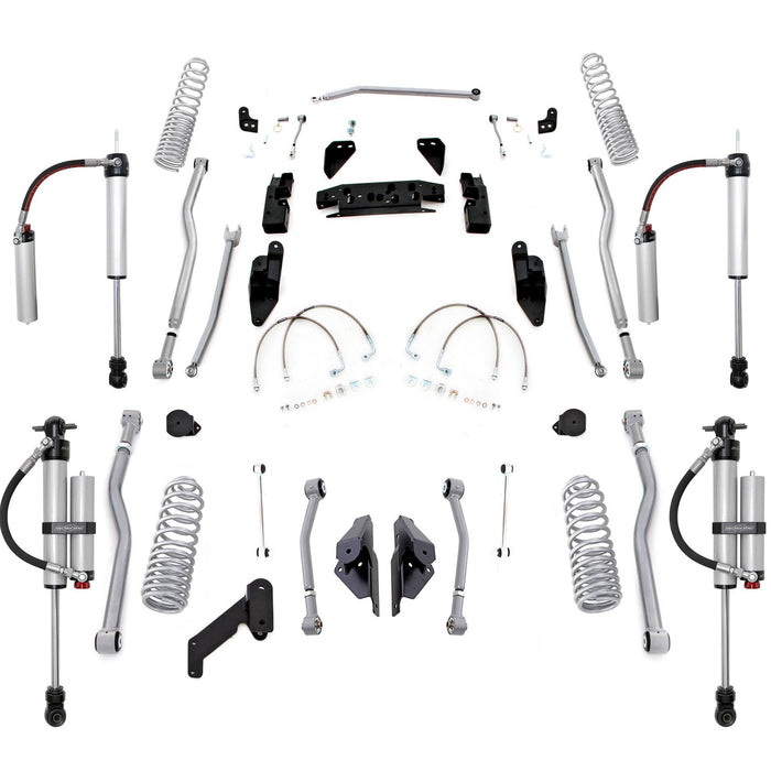 Rubicon Express JK4443PMR 3.5 Inch Extreme-Duty Long Arm Progressive Coil Lift Kit with Monotube Reservoir Shocks 07-18 Jeep JK 4 Door Rubicon Express - Truck Part Superstore