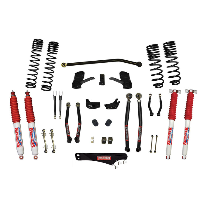 Skyjacker JK50LKLT-SX-N 5 Inch Dual Rate Long Travel Long Arm Suspension Lift Kit/Nitro 8000 Shocks - Truck Part Superstore
