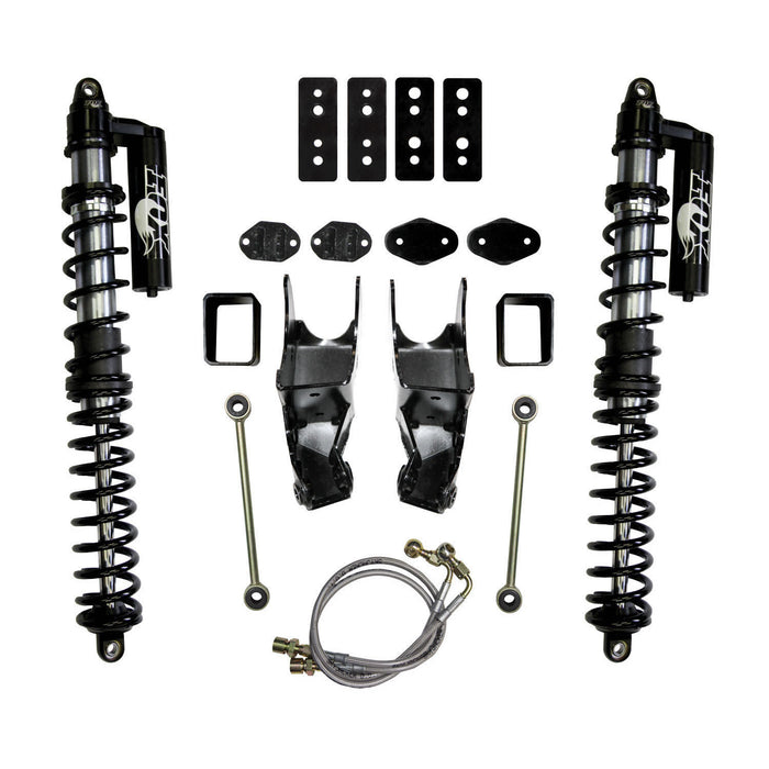 Skyjacker JK62RLSBO LeDuc Series Coil Over Kit 07-18 Wrangler JK 4.5-6 Inch Lift Includes Coil Ovr Shocks w/Dual Coils/Mntng Brckts/Trck Bar Relocation Brckt/Bmp Stp Spcrs/Sway Bar End Lnks/Ext. Stainless Brk Lines Skyjacker - Truck Part Superstore