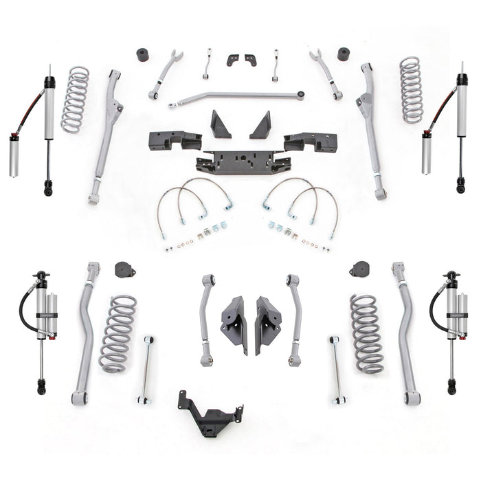 Rubicon Express JKR443MR 4.5 Inch Extreme-Duty Long Arm Lift Kit Front Radius and Rear 4-Link with Monotube Reservoir Shocks 07-18 Jeep JK 4 Door Rubicon Express - Truck Part Superstore