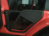 TrailFX JL04RD Tubular Full Door; Textured Powder Coated; Black; Steel; Set Of 2 - Truck Part Superstore