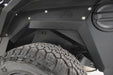 Fab Fours JL1008-1 Inner Fender; 2 Stage Black Powder Coat; Rear; For PN[JL2001-B]; - Truck Part Superstore