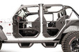 Fab Fours JL1031-B Full Tube Doors; Rear Door; Bare; - Truck Part Superstore