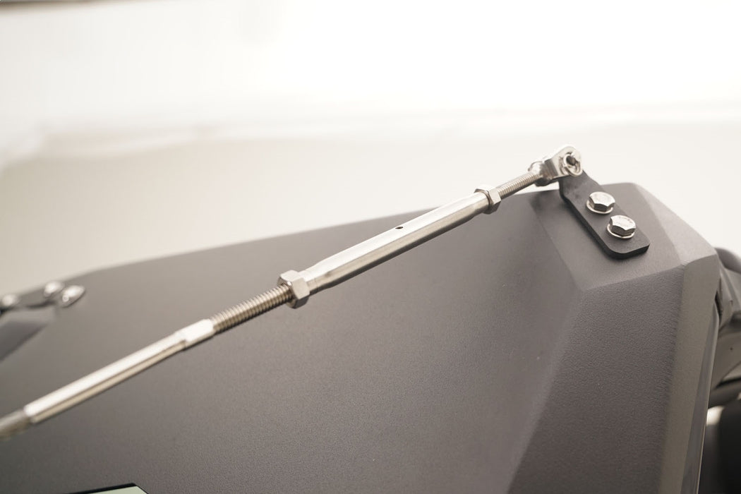 Fab Fours JL1060-B ViCowl Limb Riser; 3/16 In. Steel Construction; Bare; - Truck Part Superstore