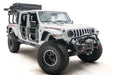 Fab Fours JL18-B4752-B Stubby Bumper; w/Pre-Runner Guard; Bare Steel; - Truck Part Superstore