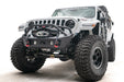 Fab Fours JL18-B4752-B Stubby Bumper; w/Pre-Runner Guard; Bare Steel; - Truck Part Superstore