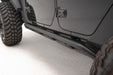 Fab Fours JL18-G1750-1 Rock Slider; 2 Stage Black Powder Coated; w/Tube; - Truck Part Superstore