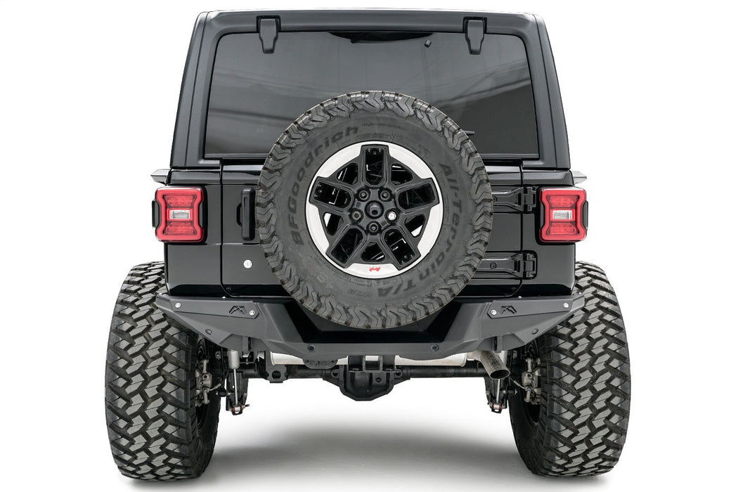 Fab Fours JL18-Y1851-B Heavy Duty Rear Bumper; 3/16 In. Gauge Steel Construction; Bare; - Truck Part Superstore