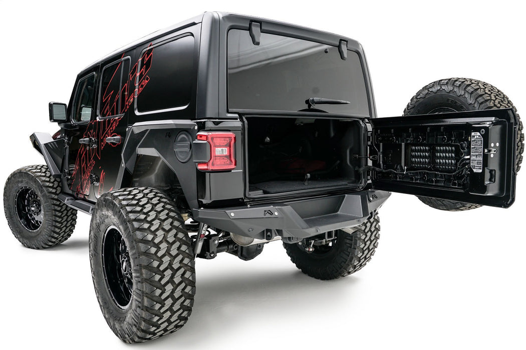 Fab Fours JL18-Y1851-B Heavy Duty Rear Bumper; 3/16 In. Gauge Steel Construction; Bare; - Truck Part Superstore