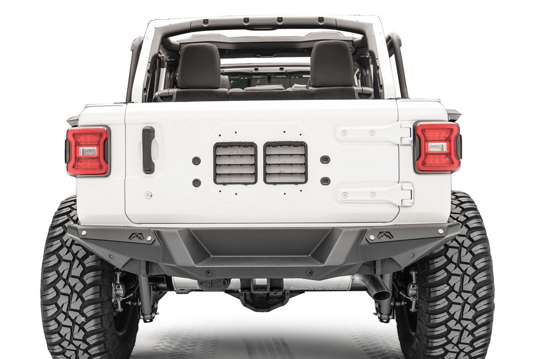 Fab Fours JL18-Y1851-B Heavy Duty Rear Bumper; 3/16 In. Gauge Steel Construction; Bare; - Truck Part Superstore
