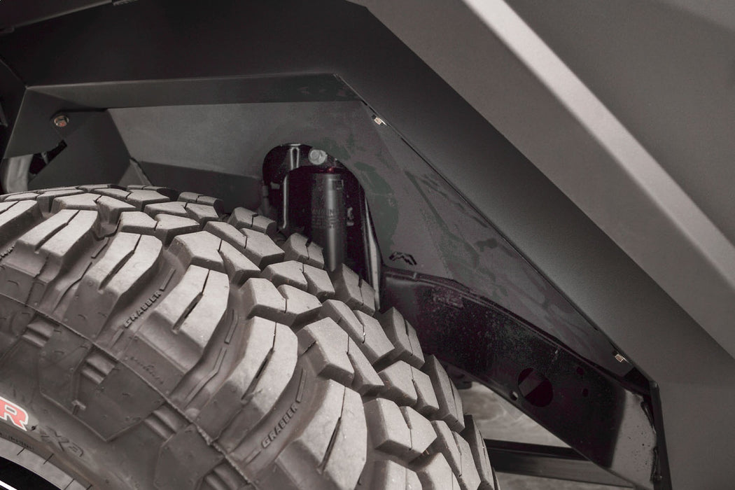 Fab Fours JL2002-B Inner Fender; For Use w/PN[JL2000/JL2006]; Bare; Plate Steel; - Truck Part Superstore