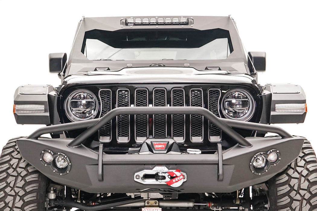 Fab Fours JL2006-1 Fender Flare; 2 Stage Black Powder Coated; Full Width Front; w/Base Fender; - Truck Part Superstore