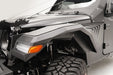 Fab Fours JL2006-1 Fender Flare; 2 Stage Black Powder Coated; Full Width Front; w/Base Fender; - Truck Part Superstore