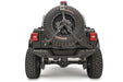 Fab Fours JL2070-1 Spare Tire Carrier; 2 Stage Black Powder Coated; Slant Back Tire Carrier; - Truck Part Superstore