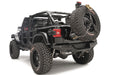 Fab Fours JL2070-1 Spare Tire Carrier; 2 Stage Black Powder Coated; Slant Back Tire Carrier; - Truck Part Superstore