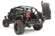 Fab Fours JL2070-1 Spare Tire Carrier; 2 Stage Black Powder Coated; Slant Back Tire Carrier; - Truck Part Superstore
